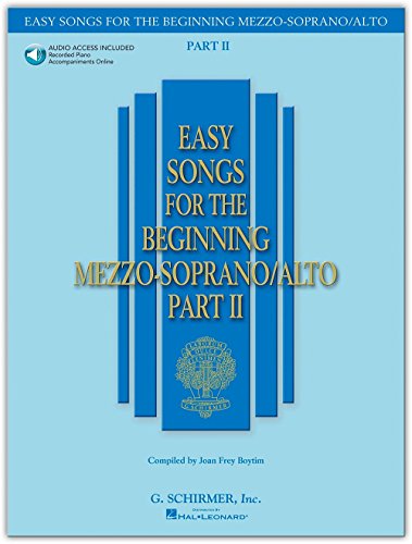 Beispielbild fr Easy Songs for the Beginning Mezzo-Soprano/Alto, Part 2 (Book & CD) zum Verkauf von Ergodebooks