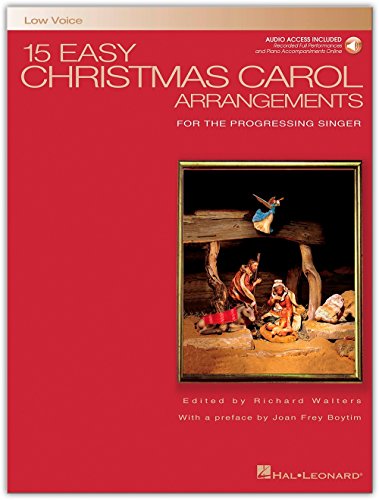 Beispielbild fr 15 Easy Christmas Carol Arrangements - Low Voice: for the Progressing Singer zum Verkauf von BooksRun