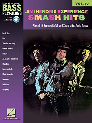 Beispielbild fr Jimi Hendrix - Smash Hits: Bass Play-Along Volume 10 zum Verkauf von HPB-Diamond