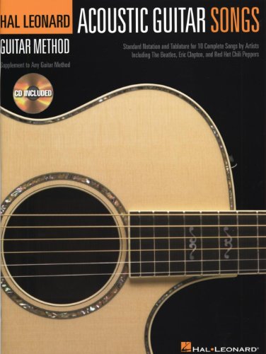 9781423417750: Acoustic guitar songs guitare +cd (Hal Leonard Guitar Method)