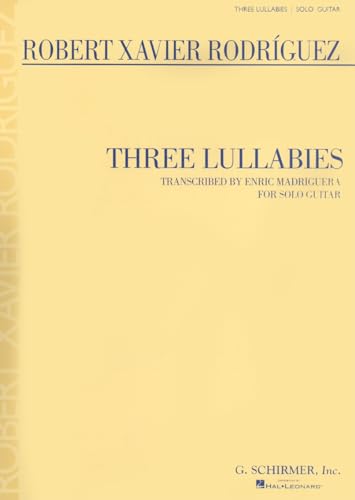 Imagen de archivo de Three Lullabies: for Solo Guitar a la venta por Walk A Crooked Mile Books