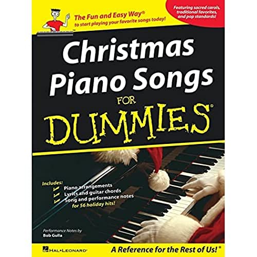 Stock image for Christmas Piano Songs for Dummies Piano, Vocal and Guitar Chords for sale by Goodwill Books