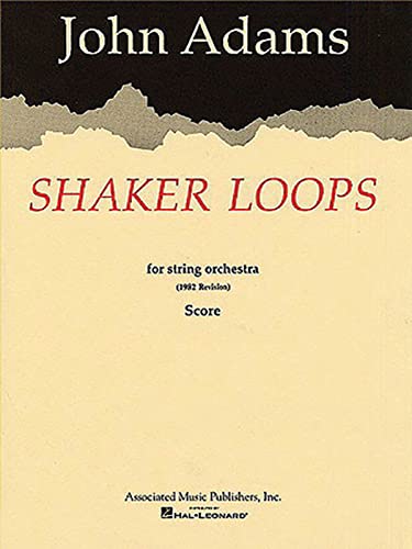 Beispielbild fr Shaker Loops (Revised): Full Score zum Verkauf von WorldofBooks