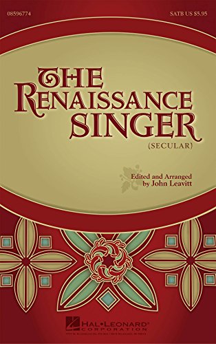 Beispielbild fr THE RENAISSANCE SINGER (SECULAR) Format: Paperback zum Verkauf von INDOO