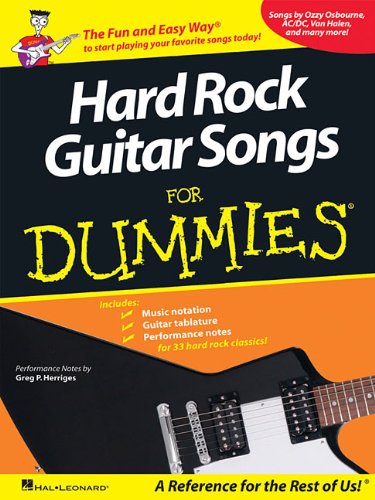 Beispielbild fr Hard Rock Guitar Songs for Dummies : The Fun and Easy Way to Start Playing Your Favorite Songs Today! zum Verkauf von Better World Books