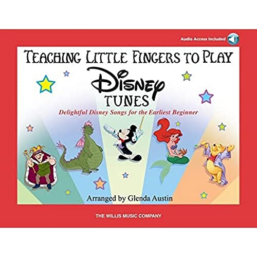 9781423431237: Teaching little fingers to play disney tunes piano: Delightful Disney Songs for the Earliest Beginner with Audio Online