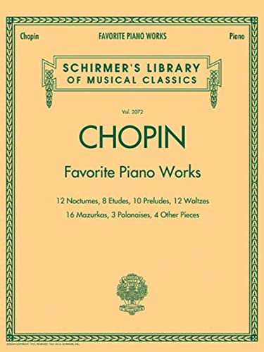 9781423431350: Favorite Piano Works: Schirmer Library of Classics Volume 2072 (Schirmer's Library of Musical Classics, 2072)