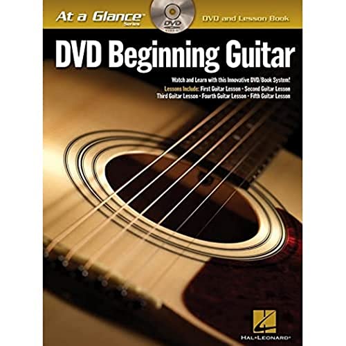 9781423433057: At A Glance Beginning Guitar Book/Dvd