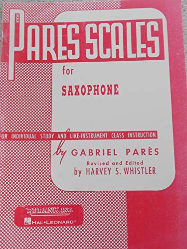 Imagen de archivo de Pares Scales: Saxophone a la venta por Hawking Books