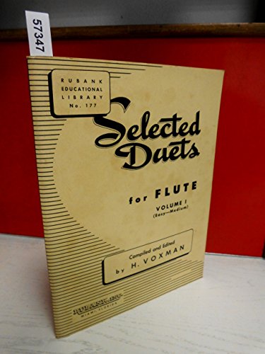 Imagen de archivo de Selected Duets for Flute: Volume 1 - Easy to Medium (Rubank Educational Library, 177) a la venta por Off The Shelf