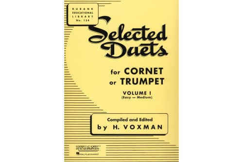 Beispielbild fr Selected Duets for Cornet or Trumpet: Volume 1 - Easy to Medium (Rubank Educational Library) zum Verkauf von Wonder Book