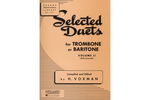 9781423445401: Selected Duets for Trombone or Baritone: Advanced (2)