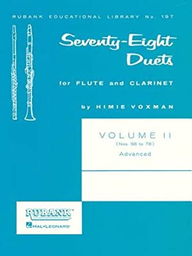 Beispielbild fr 78 Duets for Flute and Clarinet zum Verkauf von Blackwell's