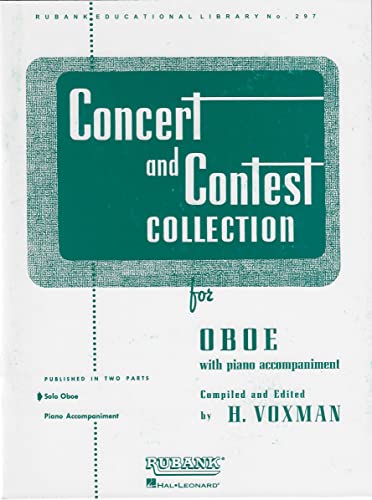 Imagen de archivo de Concert and Contest Collection for Oboe: Solo Book Only a la venta por Reliant Bookstore