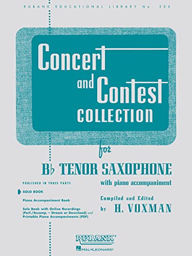 Beispielbild fr Concert and Contest Collection for BB Tenor Saxophone : Solo Book Only zum Verkauf von Buchpark