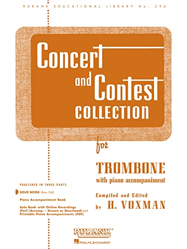 9781423445586: Concert and Contest Collection for Trombone: Solo Book Only (Rubank Educational Library)