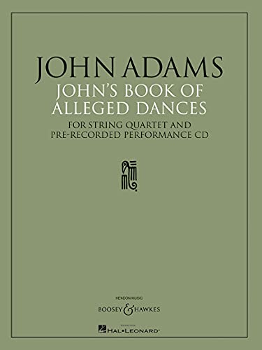 Imagen de archivo de JOHN'S BOOK OF ALLEGED DANCES STRING QUARTET & PRE-RECORDED PERFORMANCE CD a la venta por INDOO