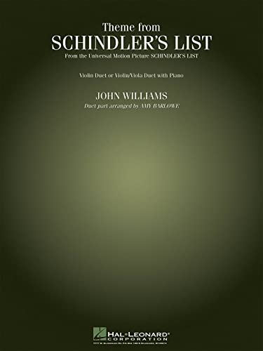 

Schindler's List Theme 2 Violins Or Violin/Viola [Soft Cover ]