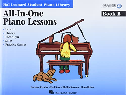 Imagen de archivo de All-In-One Piano Lessons - Book B (Book/Online Audio) [With CD (Audio)] a la venta por ThriftBooks-Atlanta