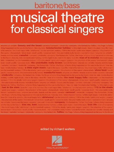 9781423474203: Musical Theatre for Classical Singers: Baritone/Bass