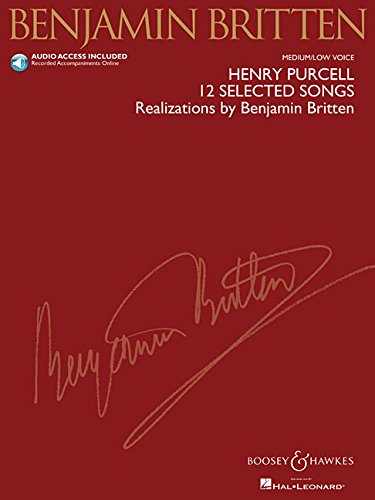 Imagen de archivo de Henry Purcell: 12 Selected Songs: Realizations by Benjamin Britten Medium/Low Voice a la venta por ThriftBooks-Dallas