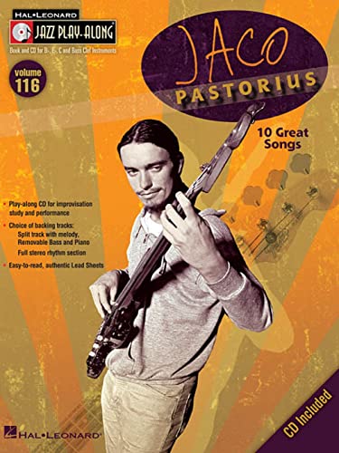 Imagen de archivo de Jaco Pastorius: Jazz Play-Along Volume 116 (Hal Leonard Jazz Play-Along) a la venta por Byrd Books