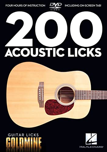 Stock image for 200 ACOUSTIC LICKS - GUITAR LICKS GOLDMINE SERIES Format: DvdRom for sale by INDOO