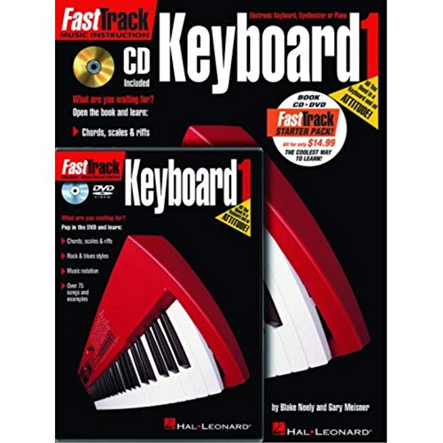 9781423490548: Fasttrack - keyboard method 1 starter pack clavier +cd: Book/Online Audio/DVD Pack (Fast Track (Hal Leonard))