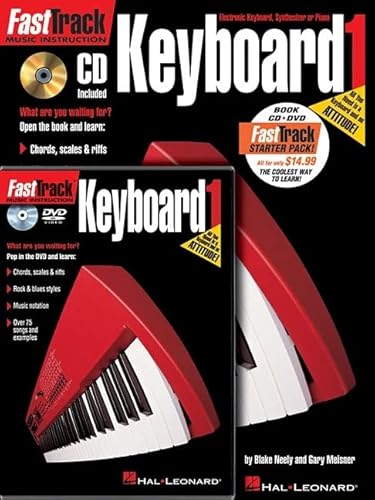 9781423490548: Fasttrack - keyboard method 1 starter pack clavier +cd: Book/Online Audio/DVD Pack (Fast Track (Hal Leonard))