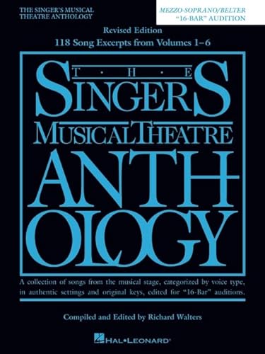 Imagen de archivo de The Singers Musical Theatre Anthology - 16-Bar Audition Edition: Mezzo-Soprano/Belter Edition a la venta por Goodwill Southern California