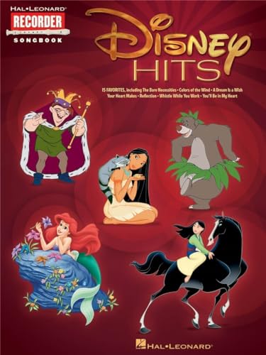 Beispielbild fr Disney Hits Recorder Songbook (Hal Leonard Recorder Songbook) zum Verkauf von Monster Bookshop