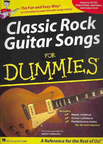 Classic Rock Guitar Songs for Dummies (9781423495765) by Perlmutter, Adam