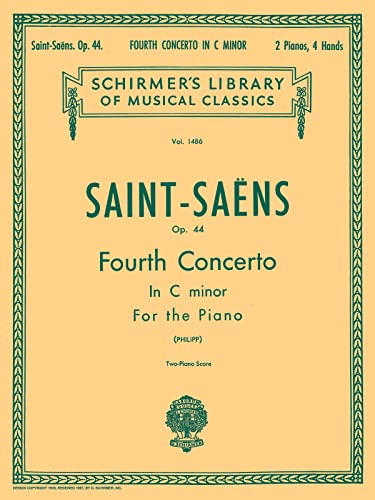 Stock image for Concerto No. 4 in C Minor, Op. 44: Schirmer Library of Classics Volume 1486 Piano Duet (Schirmer's Library of Musical Classics) for sale by Jenson Books Inc