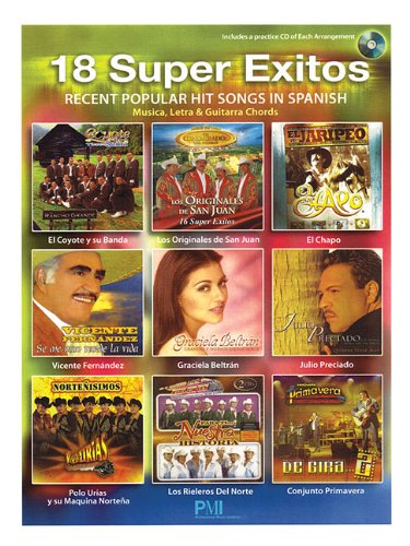 Stock image for 18 Super Exitos Recent Popular Hit Songs In Spanish (Book/Cd) for sale by Bookmans