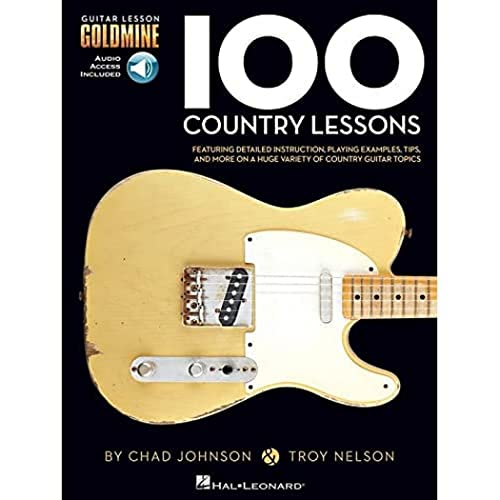 Stock image for 100 Country Lessons - Guitar Lesson Goldmine Series Book/Online Audio for sale by ThriftBooks-Dallas