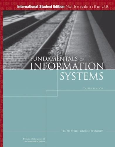 Beispielbild fr Fundamentals of Information Systems, International Edition: A Managerial Approach zum Verkauf von AwesomeBooks
