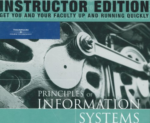 Stock image for Instructor Edition Principles of Information Systems Eight Edition 2008 with Cd-rom and Access Code Hardcover for sale by HPB-Red