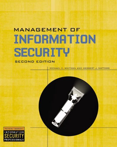 Stock image for Management Of Information Security for sale by BookHolders