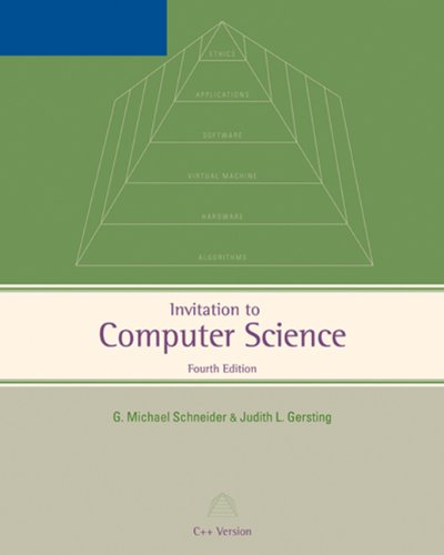 Beispielbild fr Invitation to Computer Science: C++ Version zum Verkauf von Better World Books