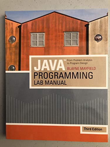 Stock image for Java Programming : From Problem Analysis to Program Design for sale by Better World Books