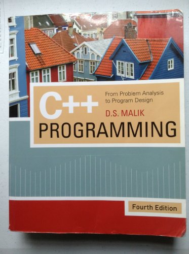 Beispielbild fr C++ Programming: From Problem Analysis to Program Design zum Verkauf von Wonder Book