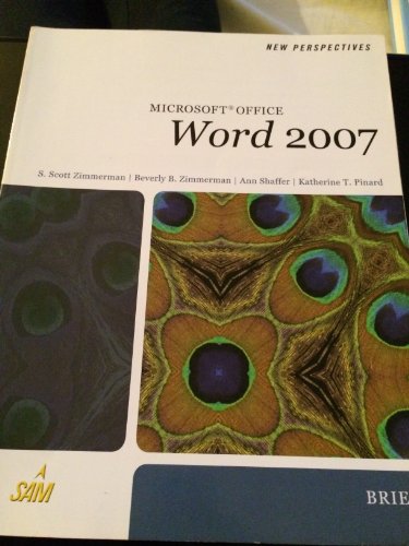 9781423905806: New Perspectives on Microsoft Office Word 2007, Brief (Available Titles Skills Assessment Manager (SAM) - Office 2007)