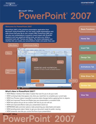 Stock image for Microsoft Office PowerPoint 2007 CourseNotes for sale by Ergodebooks