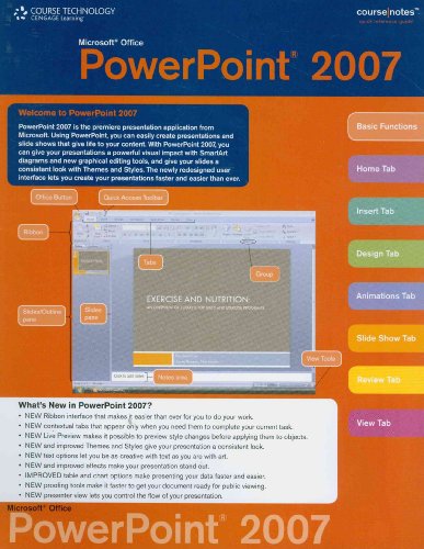 Stock image for Microsoft Office PowerPoint 2007 CourseNotes for sale by Ergodebooks