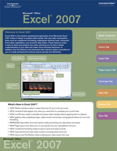 Stock image for Microsoft Office Excel 2007 CourseNotes for sale by BookHolders