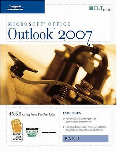 Beispielbild fr Outlook 2007: Basic + Certblaster, Student Manual (ILT) zum Verkauf von HPB-Red