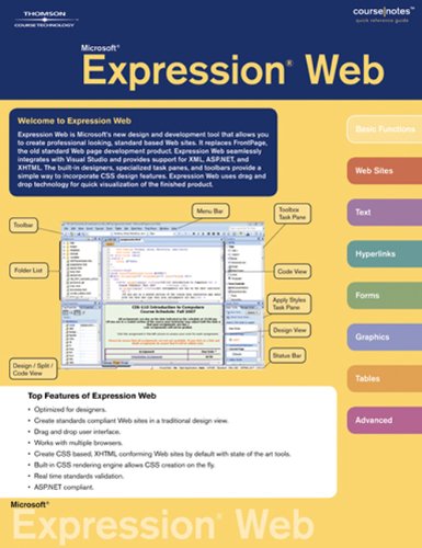 Microsoft Expression Web CourseNotes (9781423927044) by Course Technology