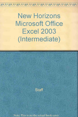 Stock image for New Horizons Microsoft Office Excel 2003 (Intermediate) for sale by HPB-Red