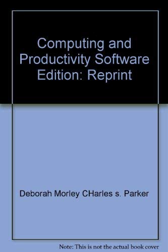 Computing and Productivity Software