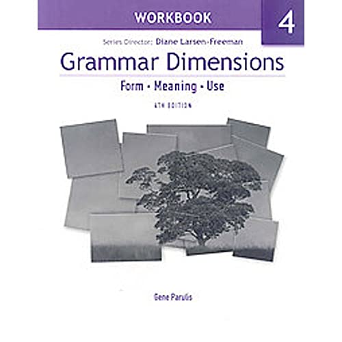 Beispielbild fr Grammar Dimensions 4 Workbook zum Verkauf von BooksRun